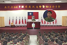 馬防部指揮官張中將於致詞時強調「態度決定一切」,期勉與會官兵善盡職責,提升工作的成效,並嚴守行政中立,維護國軍優良形象。(圖/文:王炯明)