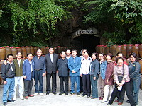 　嘉義縣長陳明文昨天來訪，會同縣議會成員，與本縣首長相見歡。（圖／文：邱竟瑋）