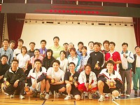 　九十六年度縣長盃羽球賽落幕，得獎選手紀錄輝煌的一刻。（圖／文：邱竟瑋）