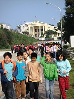 全國健走日四鄉快樂向前走。
