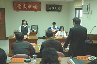 東引鄉民代表會定期大會進行鄉政總質詢。(圖/文:陳其敏)