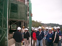 　南竿鄉代會第八屆第三次定期會，昨天考察鄉公所、鄉代會聯合辦公大樓。(圖／文：邱竟瑋）