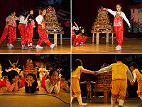 介壽藝術季今年主題為「星光大道」,這兩天參演學生都緊鑼密鼓加緊排練。(圖:介壽國中小提供)