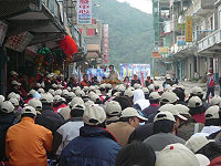立法委員參選人林惠官北竿競選總部成立,場面十分熱鬧。(圖/文:陳鵬雄)