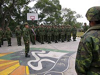 張指揮官期許基地鑑測部隊受測官兵,在安全的原則下,勇於接受挑戰,提升部隊訓練成效,爭取單位最高榮譽,轉化為凝聚力,使單位得以團結鞏固,戰力獲得提升。(圖/文:王炯明)