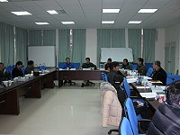 　縣府召開「研商馬祖地區中等學校學生保送高中以上學校相關事宜會議」，就九十八年度地區保送制度是否變革進行討論。（圖／文：劉秋月）