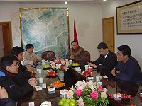 　觀光局長曹爾元代表縣長訪問大陸連江縣。（圖：連江縣政府觀光局提供）