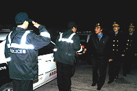 今年春安工作昨晚正式展開,縣警局特舉行春安工作擴大勤教誓師大會及校閱儀式。(圖/文:曹重偉)