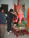 　擺暝工作事宜在廟委會的主導下已經陸續進行。（圖／文：林冰芳）