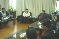 　福建省政府主席陳景峻上任後首度馬，專程拜會馬祖最高民意機關連江縣議會，受到議長陳振清及議員們的熱烈歡迎。（圖／文：曹重偉）