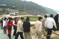 　交通部主任秘書張邱春等官員來馬視察離島建設基金補助之交通、觀光建設情形，今將召開各項計畫執行檢討會。（圖／文：曹重偉）