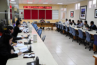 　關心地區台灣駐馬單位成立聯合公署一事，財政部國有財產局長郭武博專程來馬主持協調會。（圖／文：曹重偉）