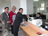 　長昌競選總部戰情部執行長陳財能大動作把戶籍遷到馬祖北竿。（圖／文：陳鵬雄）