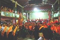 　東引境白馬尊王到福州鱔溪祖廟進香，場面盛大熱鬧。（圖／文：陳其敏） 　