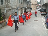 　許久不見的「擔擔（石）  」禮俗準備功夫很麻煩，卻充滿誠意及喜氣。（圖／文：林冰芳）