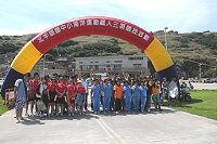　北竿鐵人三項體能運動，二十五位同學通過考驗。（圖／文：陳鵬雄）