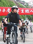 　東引國中小29位畢業生接受鐵人三項運動考驗。（圖／文：陳其敏）
