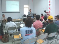 　文化局在東莒舉辦大埔、福正聚落登錄為文化資產公聽會。（圖／文：林冰芳）