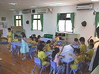 　介壽附幼大紅班停課十日昨日恢復上課，幼童出席率約三分之二。（圖：連江縣政府衛生局提供）