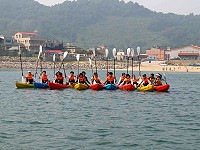　FUN暑假去馬祖，獨木舟快樂遊。（圖：縣府觀光局提供）