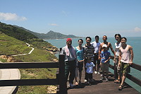 　2008大坵生態之旅活動昨天首航，遊客登島飽覽風光。（圖／文：陳鵬雄）