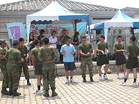 　西莒官兵弟兄熱情相挺花蛤節，下午兩點鐘活動順利劃下句點。（圖／文：林冰芳）
