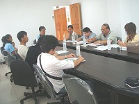 　縣府相關局室在議員陳建光邀請下，進行大坪村西南側農業區規劃研討會。（圖／文：林冰芳）
