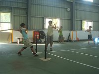 　把握每次練球機會，莒光聯隊樂樂棒球小選手們做最後衝刺。（圖／文：林冰芳）