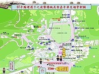 十月五日南竿鄉介壽廣場交通管制圖。(圖:連江縣警察局提供)