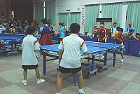 　縣運桌球雙打賽，敬恆東莒國小聯隊又得一金。（圖／文：鄭慧菁）
