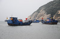 　九舟巡航保平安，四海昇平不揚波。（圖／文：陳鵬雄）