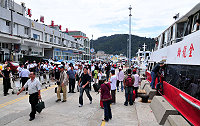 　擴大小三通效應浮現，上週還出現船位不夠，旅客載不完的情形，也表示兩馬航線終於是「馬上開始慢慢熱起來」。（圖／文：曹重偉）