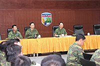 指揮官鄭中將主持幹部自清自律精神講話。(圖/文:林忠和)