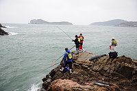   2008大坵磯釣大賽登場，各地釣友力拚高額獎金。（圖／文：陳鵬雄）