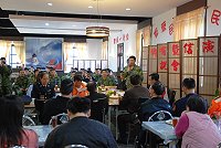 　東引指揮部舉辦軍民座談會，增進溝通與合作。（圖／文：陳其敏）
