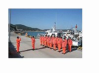 第十(馬祖)海巡隊配合海巡署辦理擴大取締越界大陸漁船專案誓師大會。(圖:海巡隊提供)