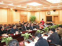 　府會一行與大陸福建省、福州市相關召開研究開闢黃岐等最近距離航線。（圖／連江縣政府提供）