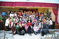 　塘岐國小舉辦母語成果發表，師生、家長歡度聖誕節。（圖／文：陳鵬雄）