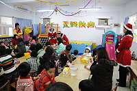 　聖誕快樂。（圖：塘岐附幼提供／文：陳鵬雄）