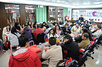 　桃園縣四十位校長組成國教訪視團訪問塘岐國小，受到師生熱烈歡迎。（圖／文：陳鵬雄）
