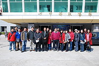 　「兩馬同春鬧元宵」馬祖表演團啟程，今年由打錢哨及電音孩仔隊擔綱，議長陳振清特別前往送行，期許大家有最佳的表現。（圖／文：劉秋月）