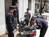 　警方強化防制竊盜案成效卓越，去年汽機車失竊案大幅降低，縣警局也是全面配合辦理，尤其是機車烙碼防盜，多次下村服務且免收費用。（圖／文：曹重偉）