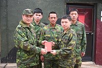 　馬防部指揮官視導工材庫房。（圖／文：黃俊智）
