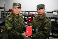 　馬防部指揮官鄭中將視導砲兵群二級廠（圖與文：黃俊智）