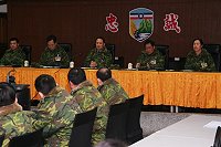 　指揮官鄭中將以親身經驗與在座幹部分享如何發現馬祖之美。（圖／文：鄭智元）