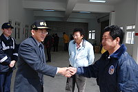 　縣警局局長李建聰視導選舉勤務，並拜會區漁會。（圖／文：邱竟瑋）
