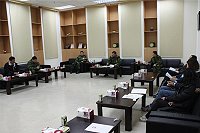 馬防部政戰副主任帶領防區相關幹部與地方民意代表召開聯信演訓火砲射擊對外說明會,軍民合作溝通協調以順利完成演訓工作。(圖/文:潘威廷)