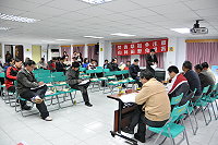 　今年北竿第一場村民大會在塘岐召開，村民參與度並不高。（圖／文：陳鵬雄）