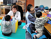 縣立醫院今年起與亞東紀念醫院合作,自三月起開辦「兒童職能治療門診」,由專業治療師來馬協助,檢測孩子的職能缺陷及其程度。(圖/文:曹重偉)