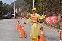 　北竿山線上村到午沙路段配合管路下地，道路要開挖可能影響部份路上交通，提醒駕駛人注意。（圖／文：陳鵬雄）